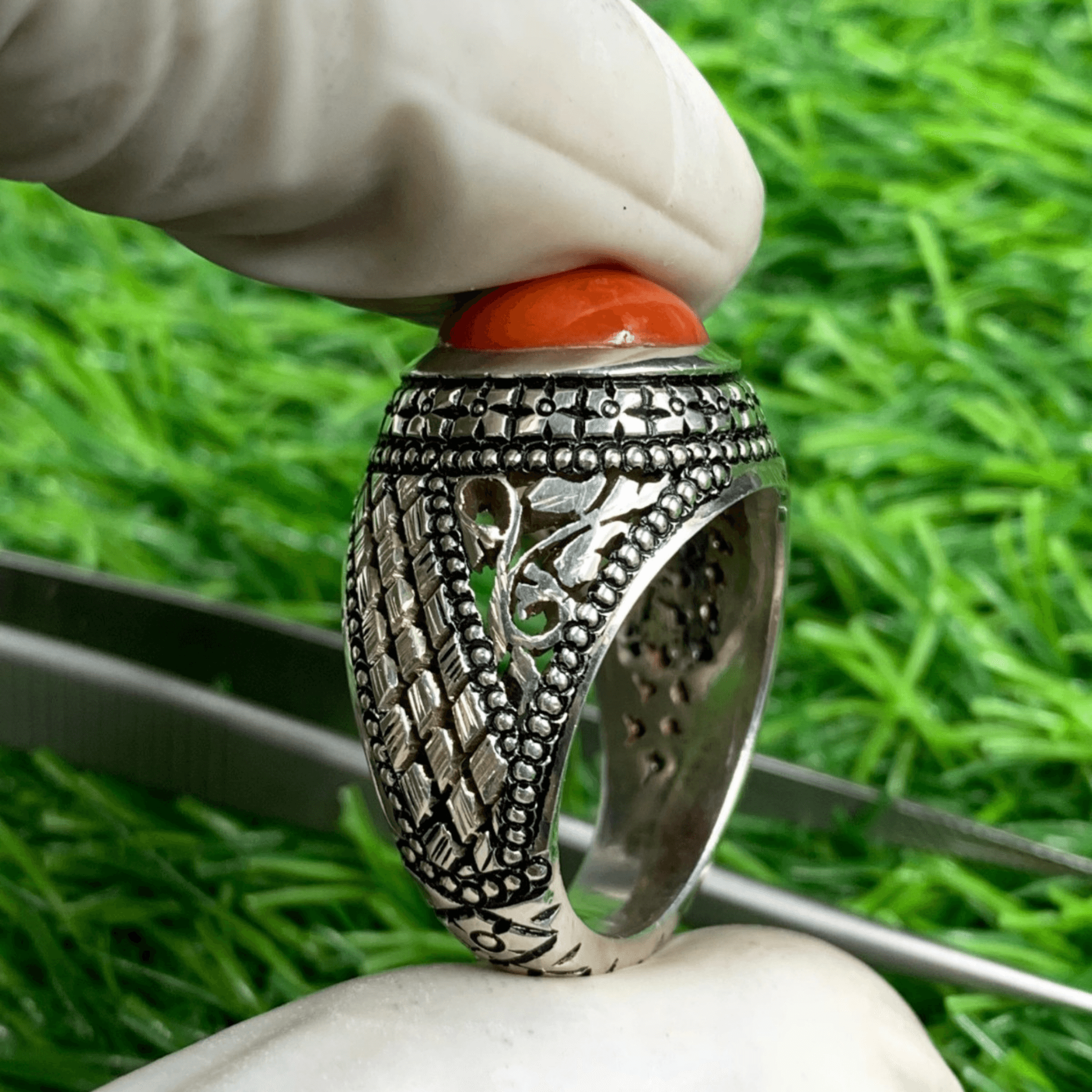 Natural Marjan Ring