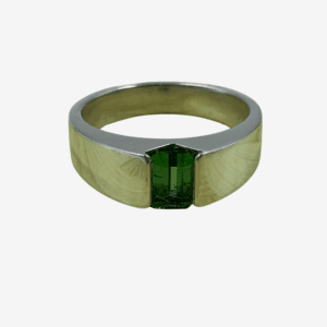 Elegant Tourmaline Silver Ring | Handcrafted Luxury