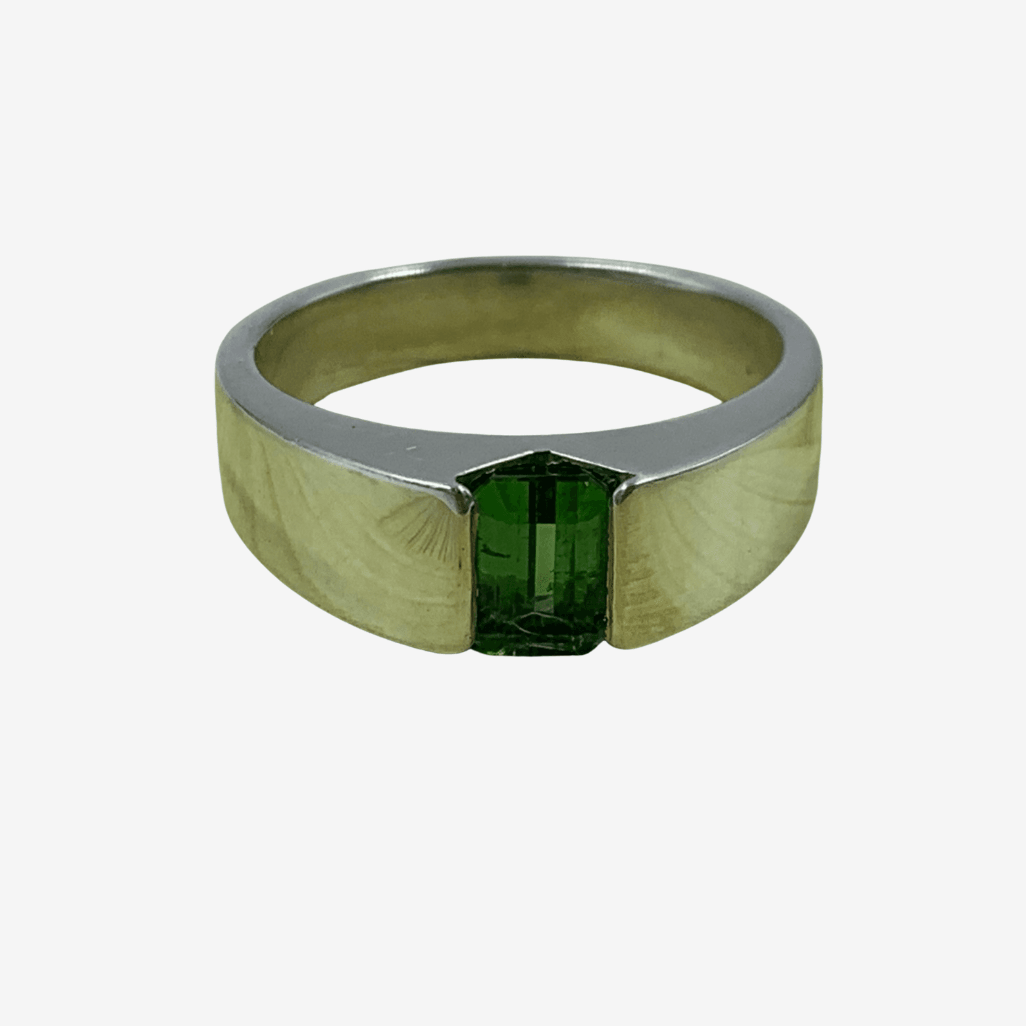 Elegant Tourmaline Silver Ring | Handcrafted Luxury
