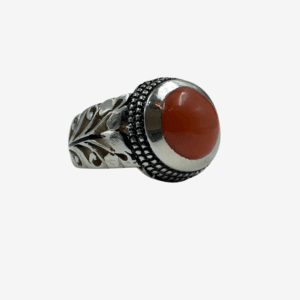 natural Marjan (Coaral) ring handmade carved ring ring size:20