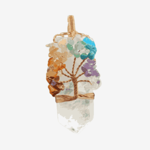 Natural Quartz Crystal Pendant | Elegant Clear Stone Necklace