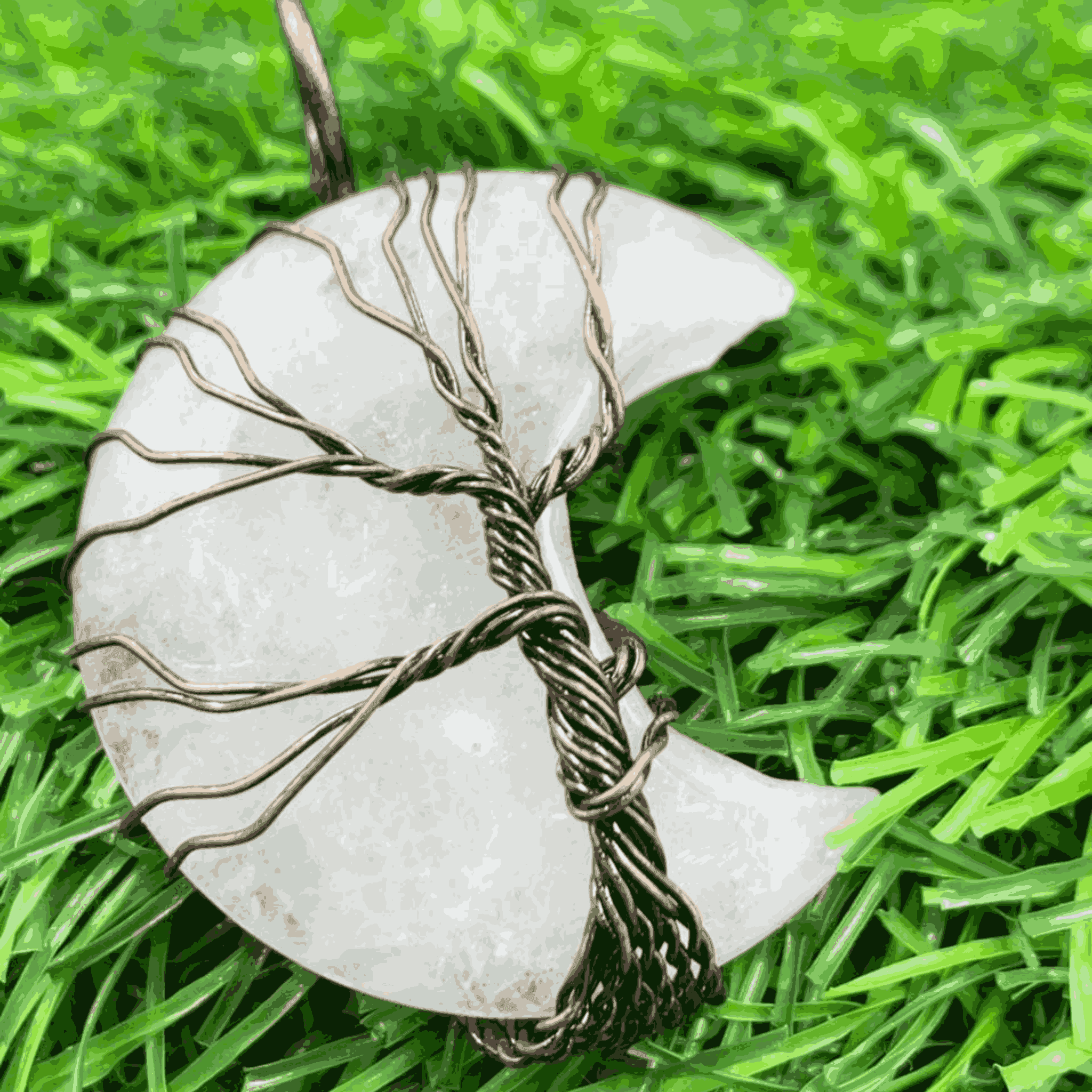 Natural Quartz Pendant | Clear Crystal Stone Jewelry