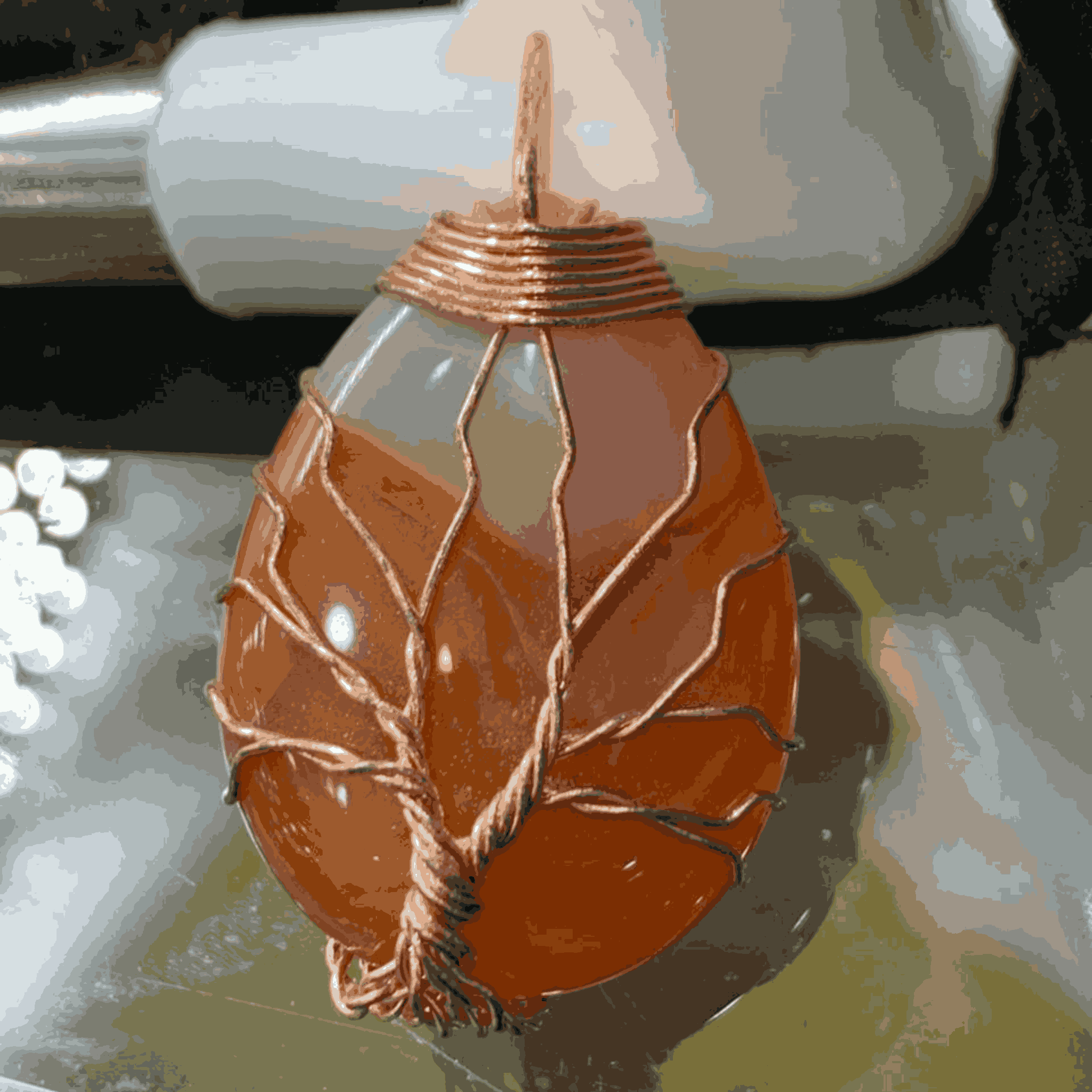 Natural Aqeeq Pendant – Elegant Agate Gemstone Jewelry