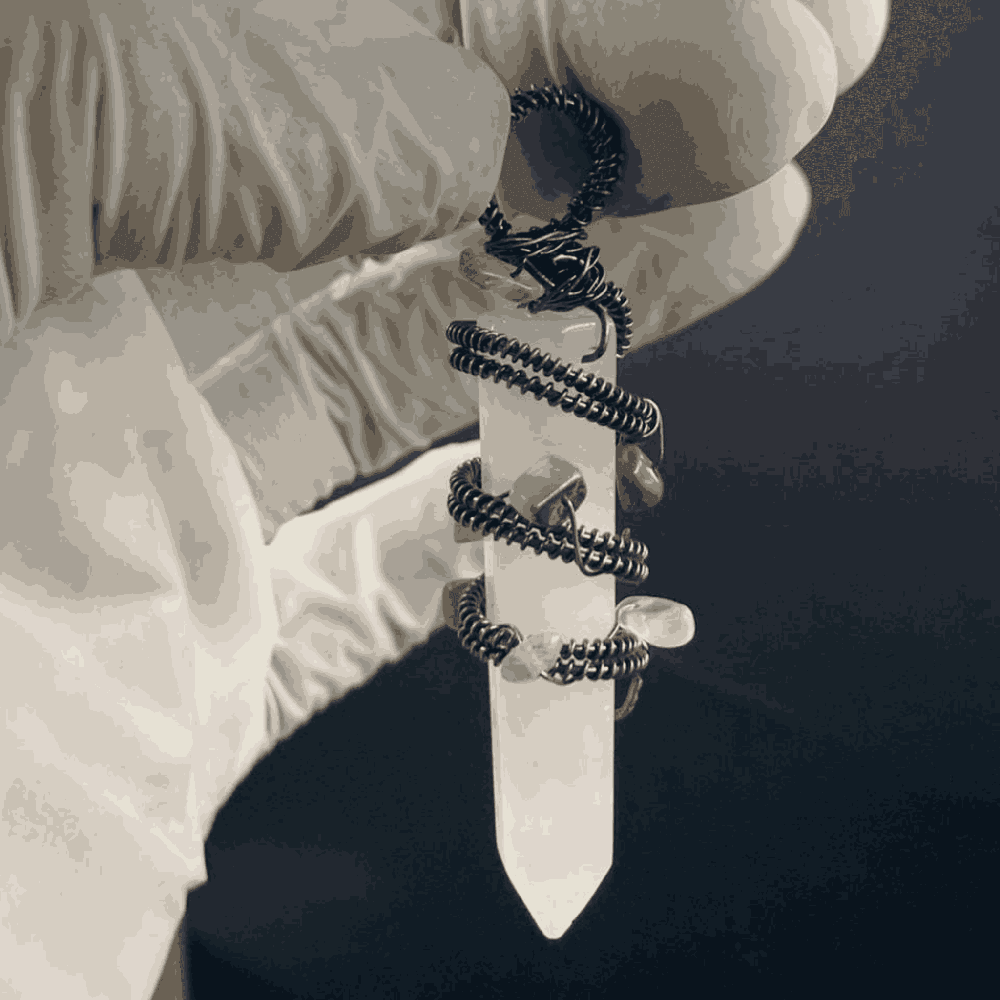 Natural Rose Quartz Pendant | Elegant Pink Crystal Jewelry