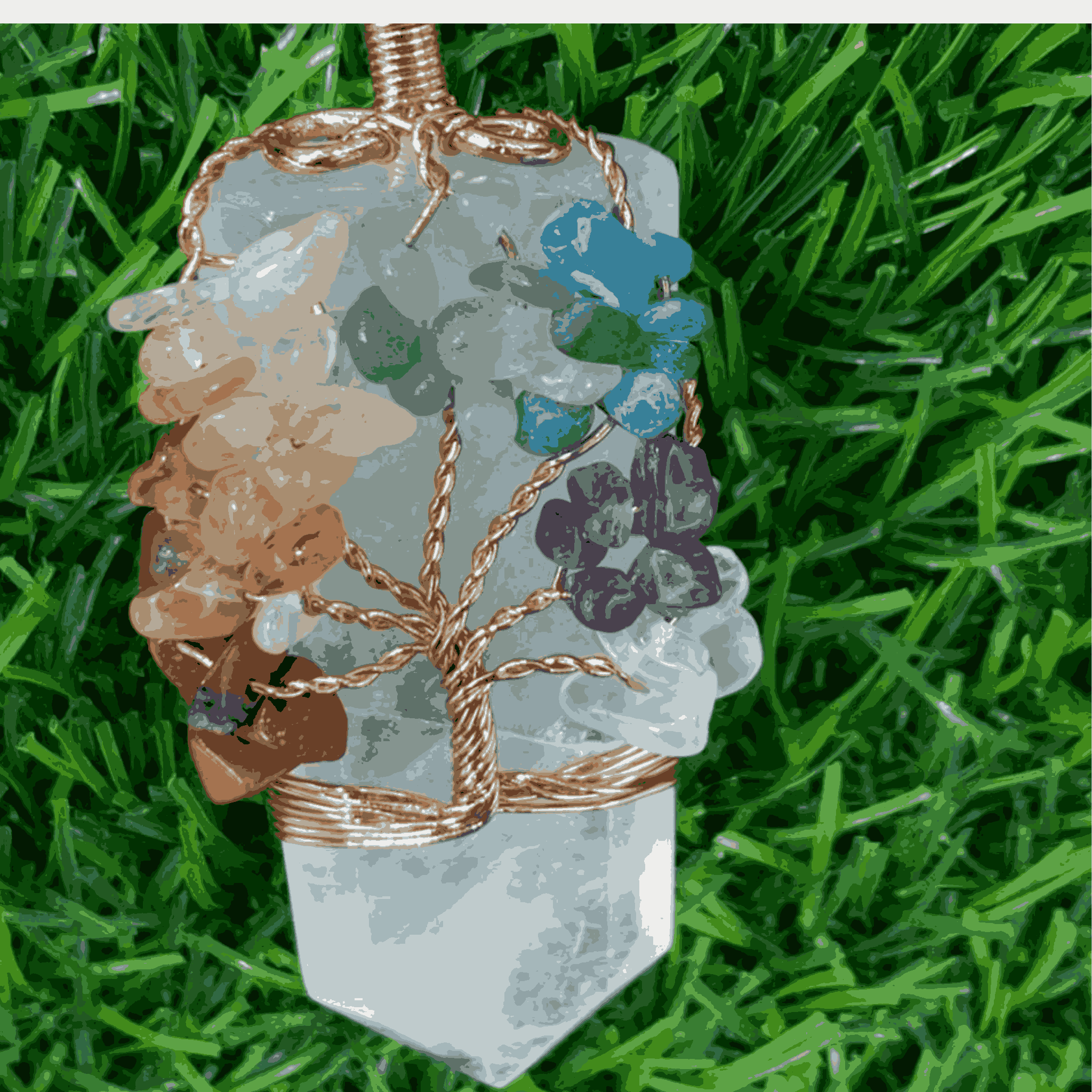 Natural Quartz Crystal Pendant | Elegant Clear Stone Necklace