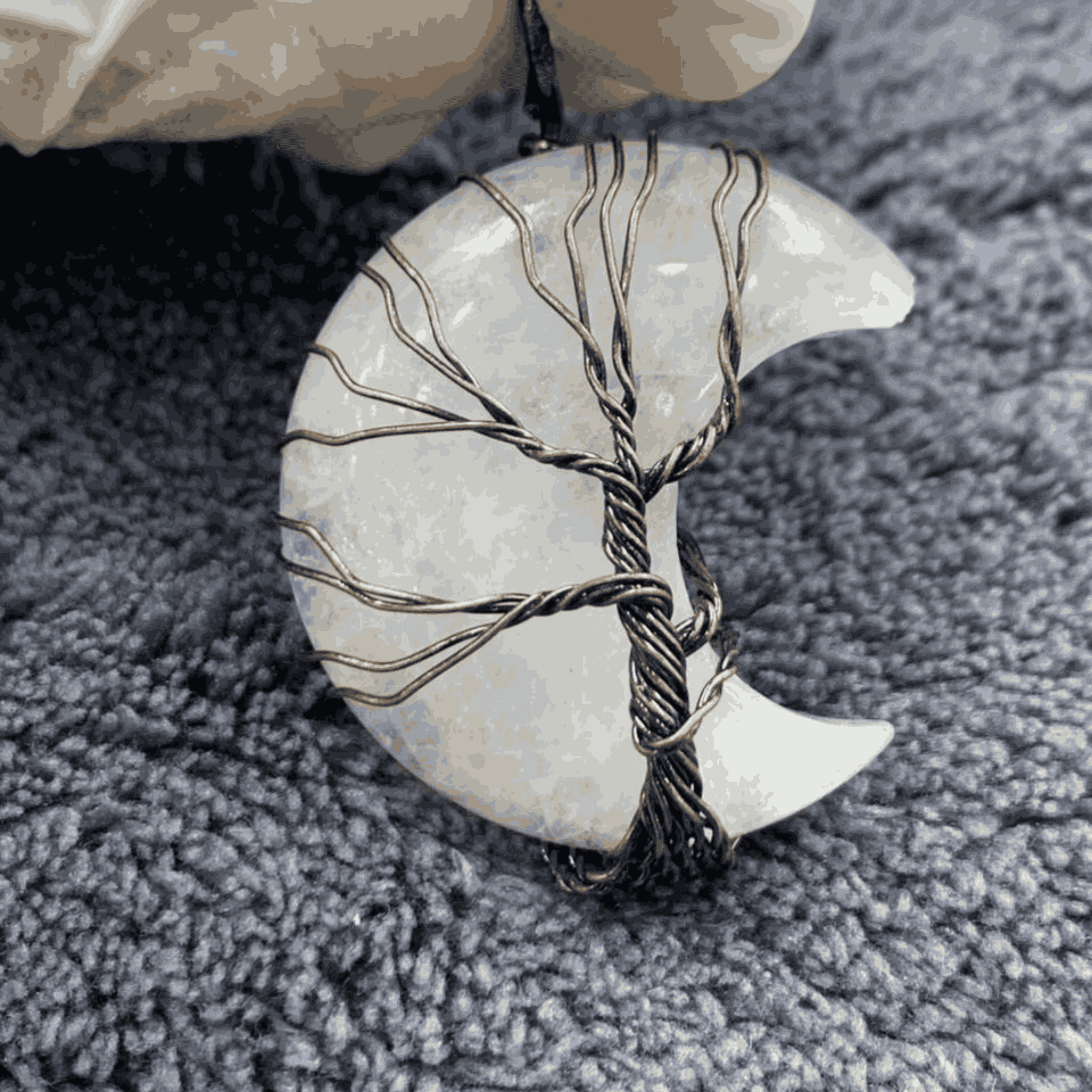 Natural Quartz Pendant | Clear Crystal Stone Jewelry